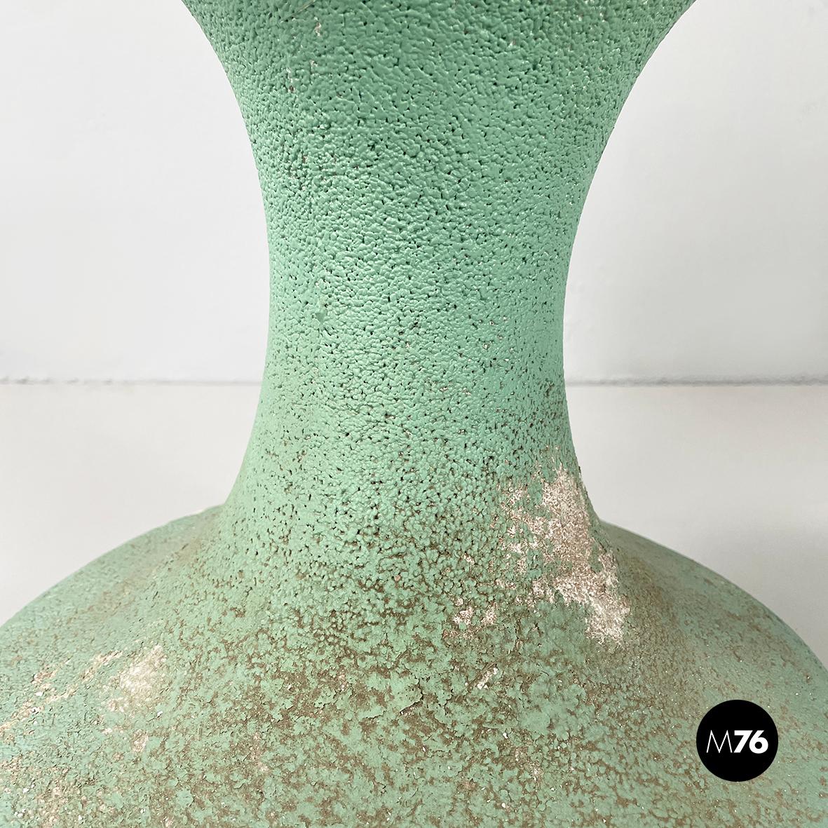 Porte-pot italien moderne du milieu du siècle en béton vert d'eau, années 1950 en vente 3