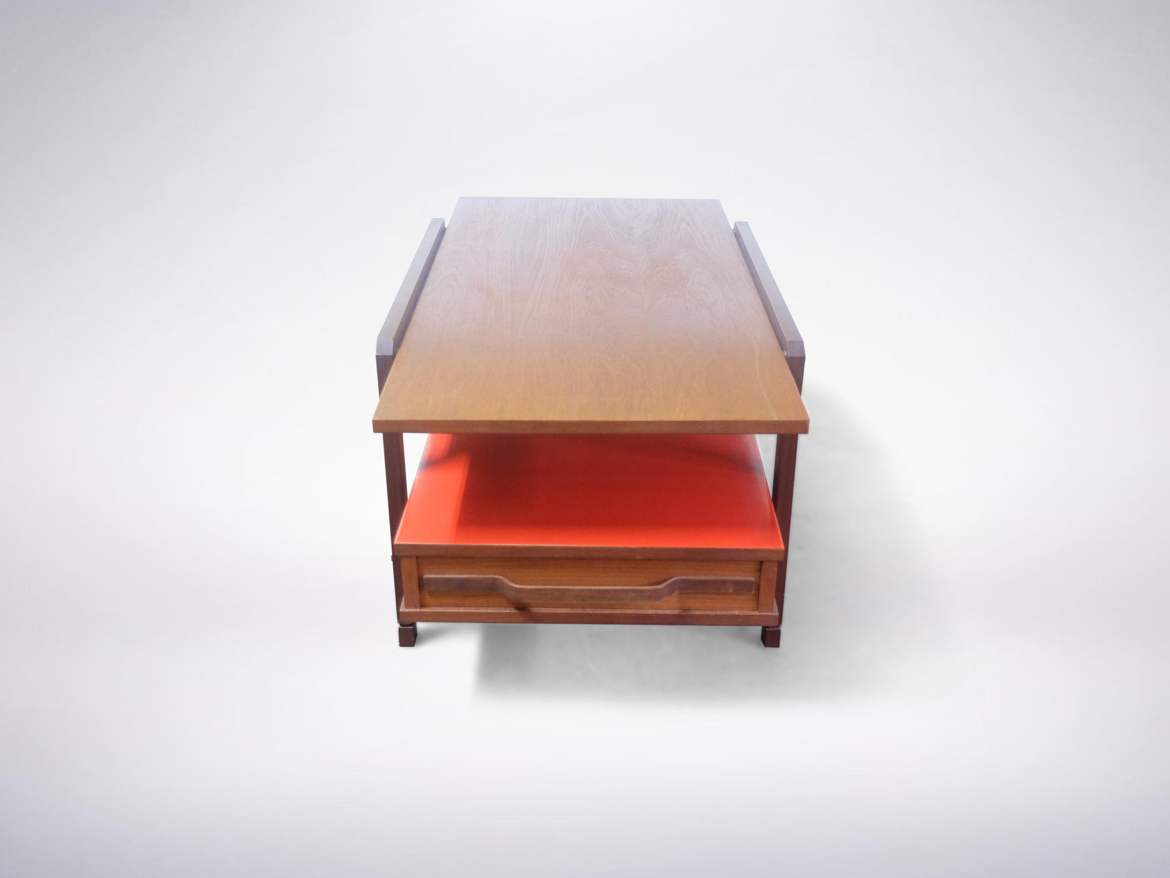 Mid-20th Century Italian Mid-Century Modern Rationalist Coffee Table, 1950s For Sale