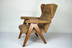 Italian Mid-Century Modern Reclining Armchair, 1960s