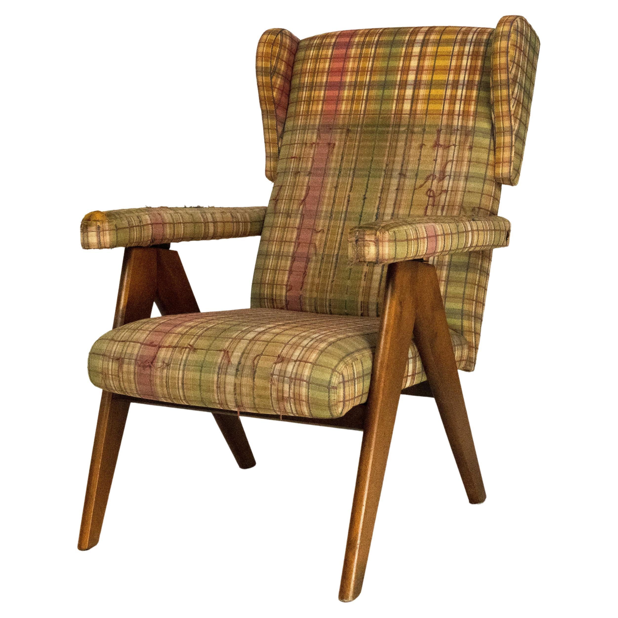 Italian Mid-Century Modern Reclining Armchair, 1960s