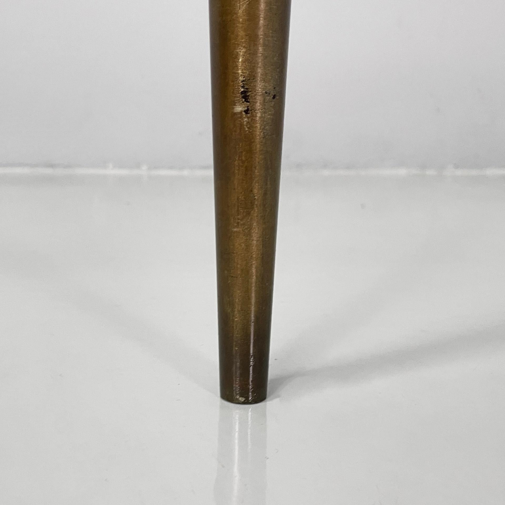 Italian mid-century modern rectangular coffe table in glass and brass, 1950s For Sale 9