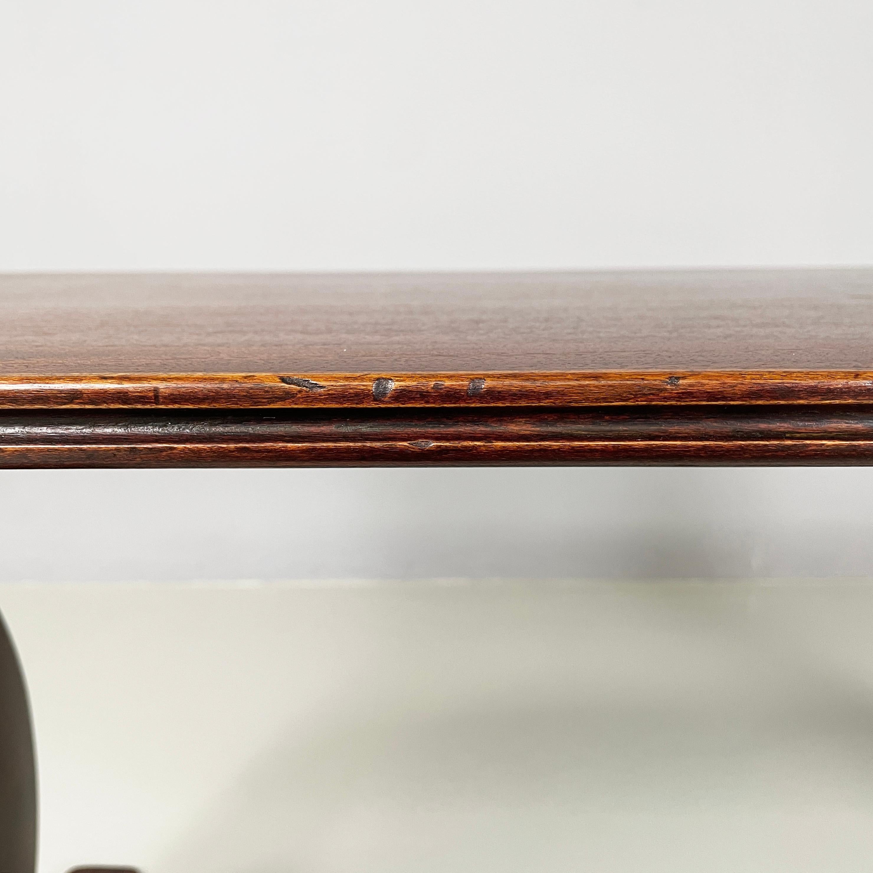 Italian mid-century modern rectangular coffee table in wood, 1950s For Sale 3