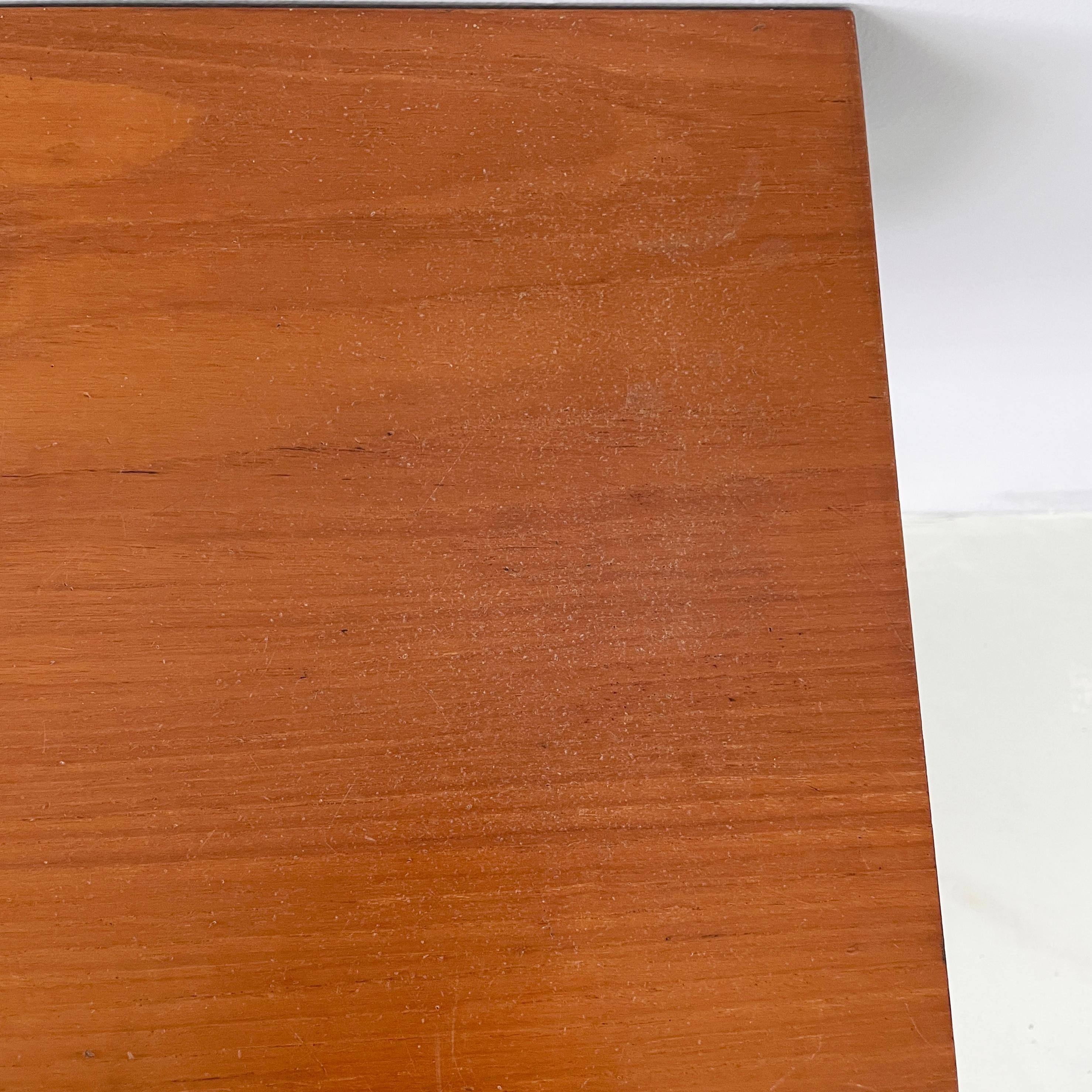 Italian mid-century modern Rectangular console in wood, 1960s For Sale 7