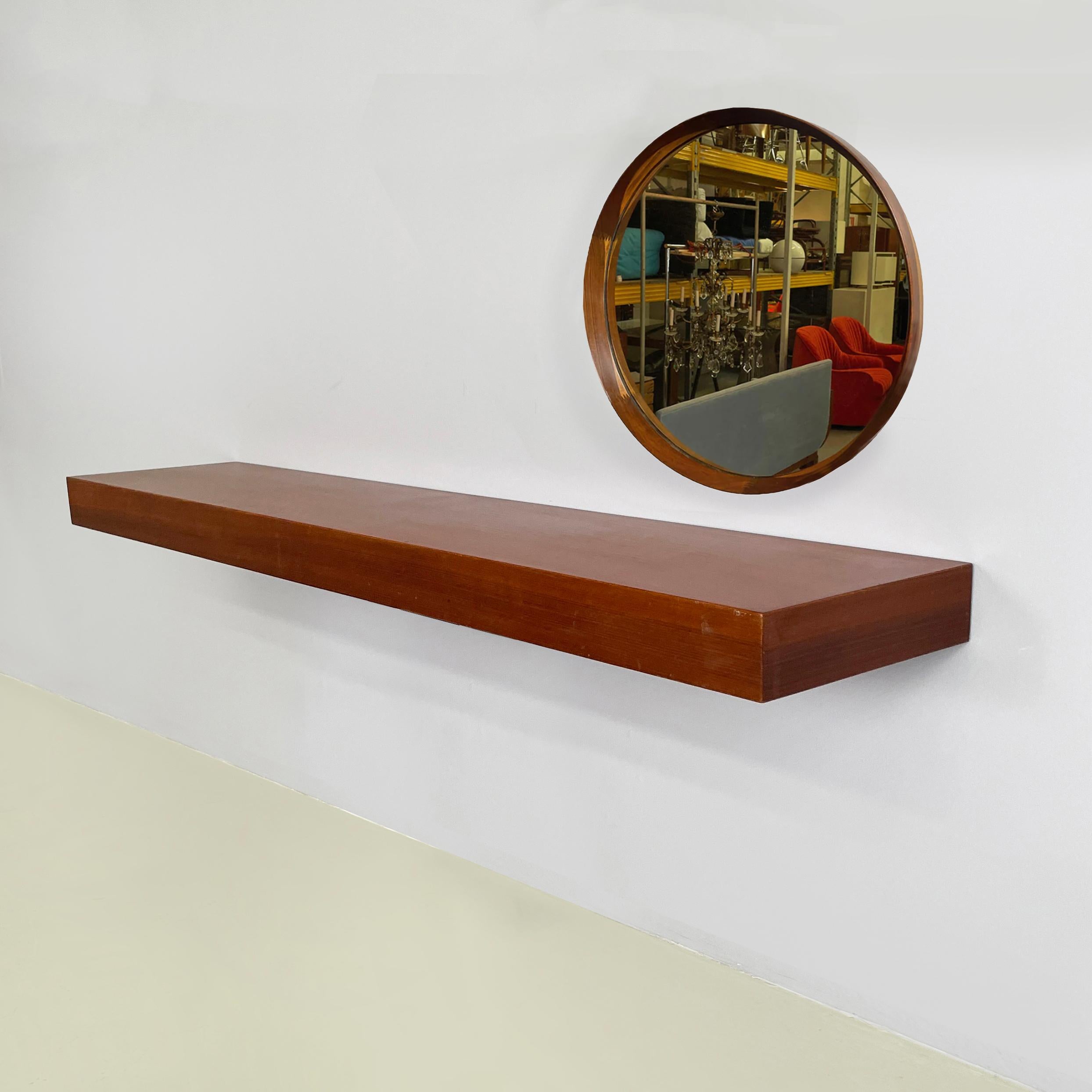 Italian mid-century modern Rectangular console in wood, 1960s For Sale 10