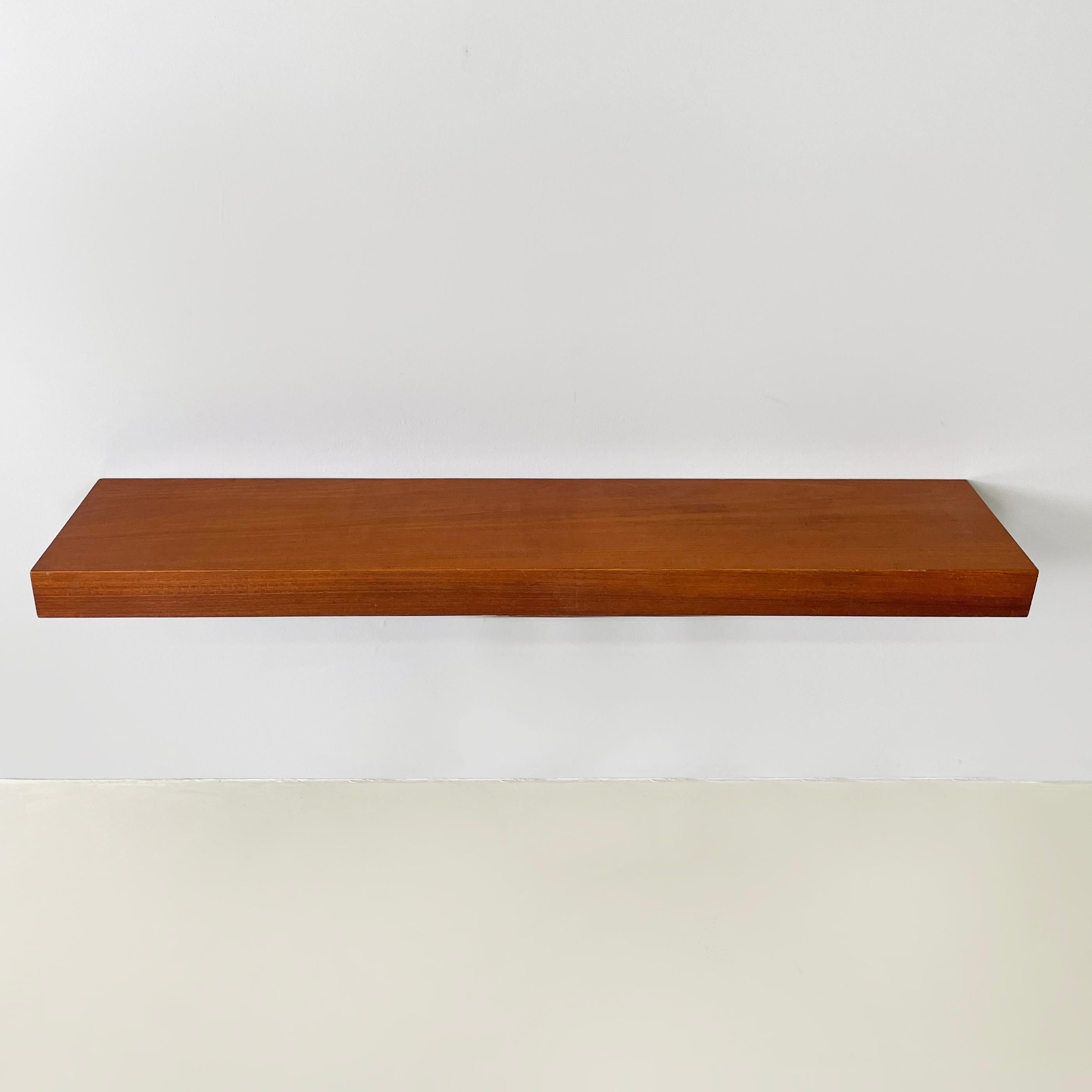 Italian mid-century modern Rectangular console in wood, 1960s In Good Condition For Sale In MIlano, IT