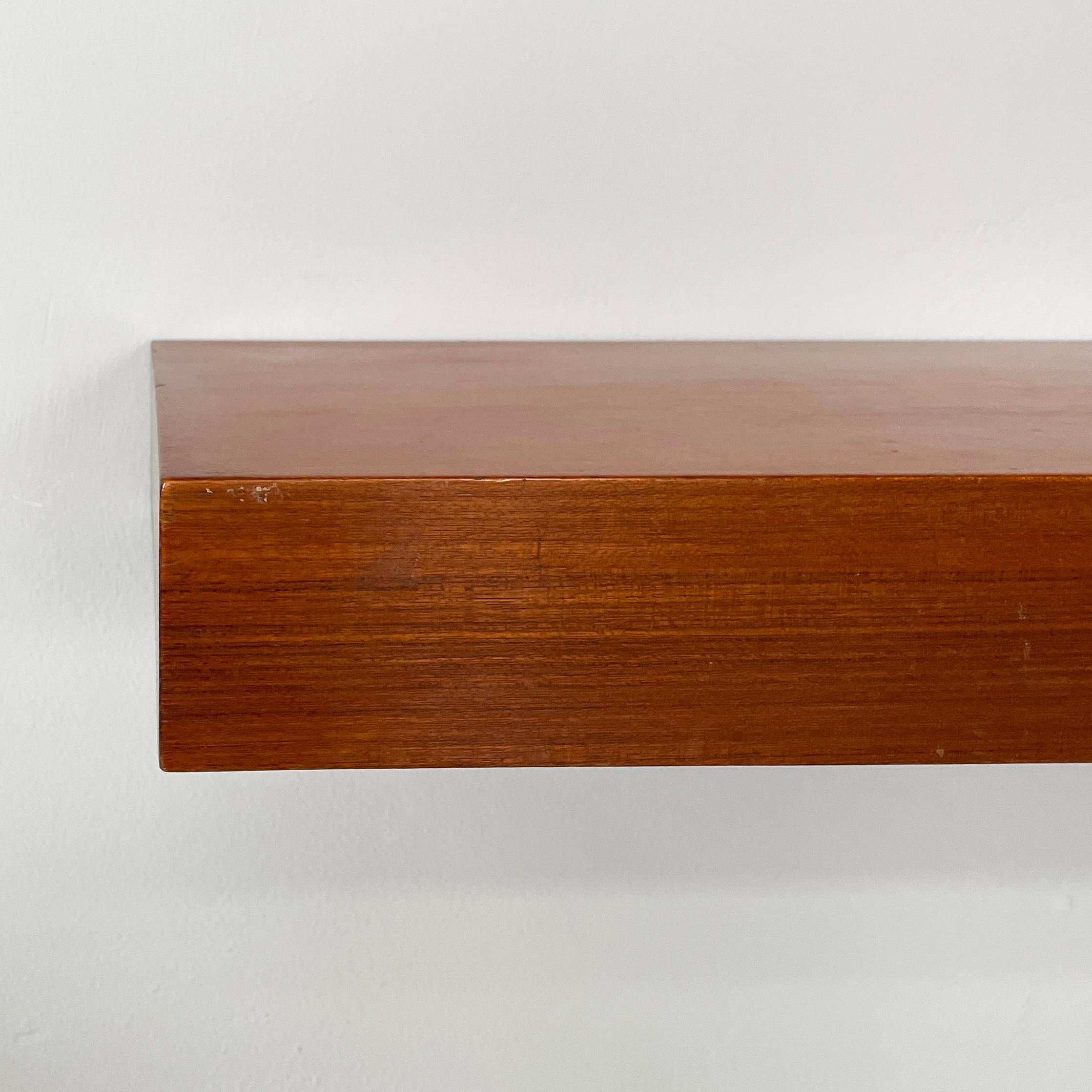Wood Italian mid-century modern Rectangular console in wood, 1960s For Sale