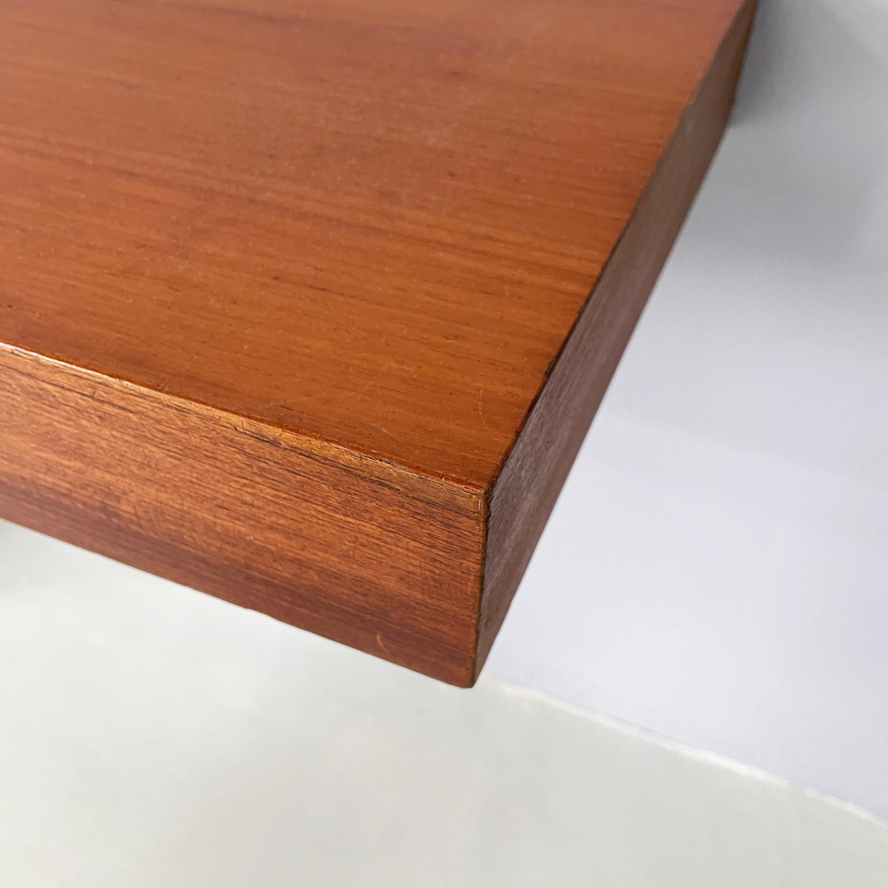 Italian mid-century modern Rectangular console in wood, 1960s For Sale 1
