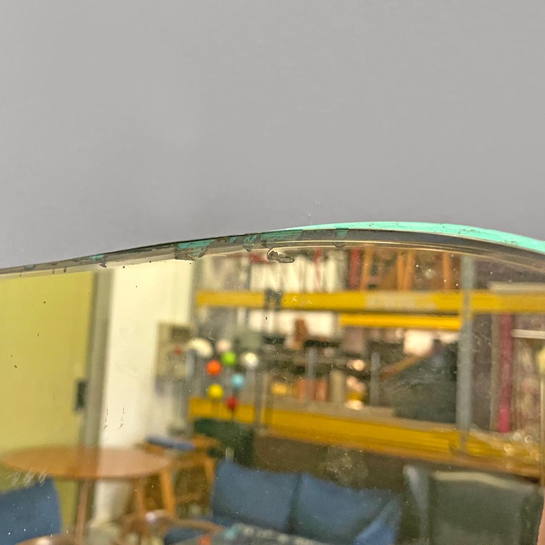 Miroir mural rectangulaire à coins arrondis, italien et moderne du milieu du siècle dernier, années 1950. en vente 7