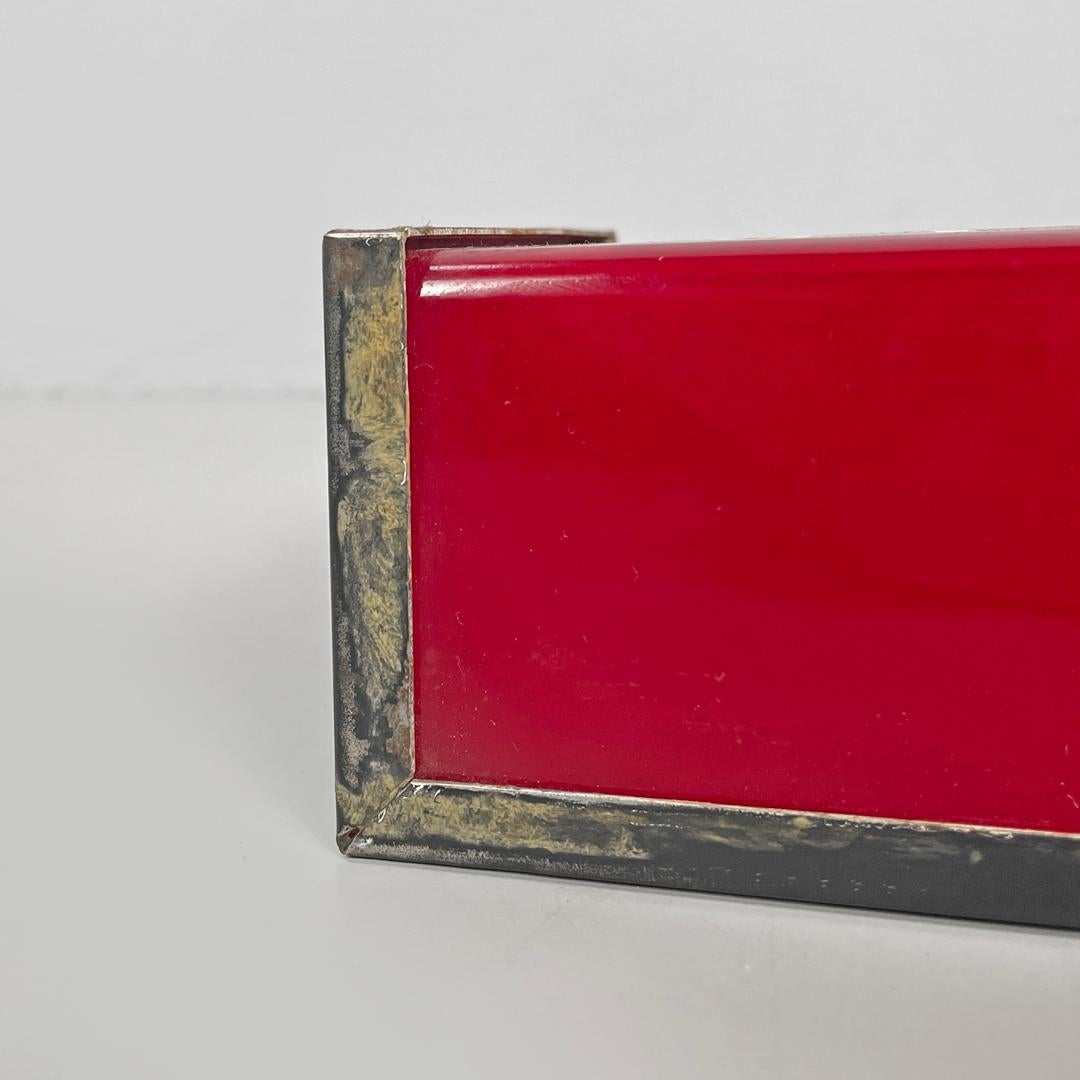 Italian mid-century modern red plastic white writing cinema theatre signs, 1960s For Sale 10