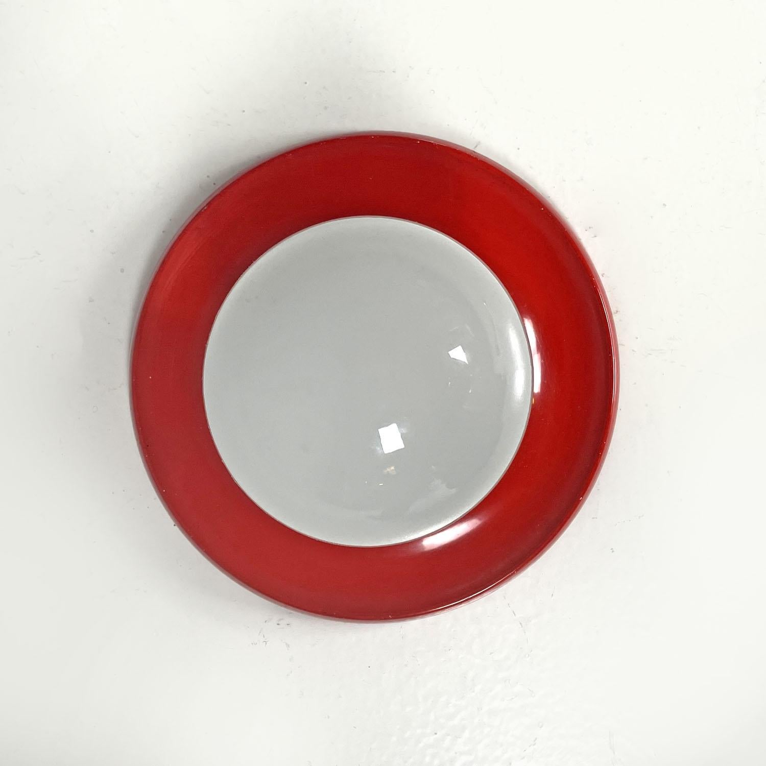 Mid-20th Century Italian mid-century modern red wall lamp Light Ball Castiglioni for Flos, 1960s