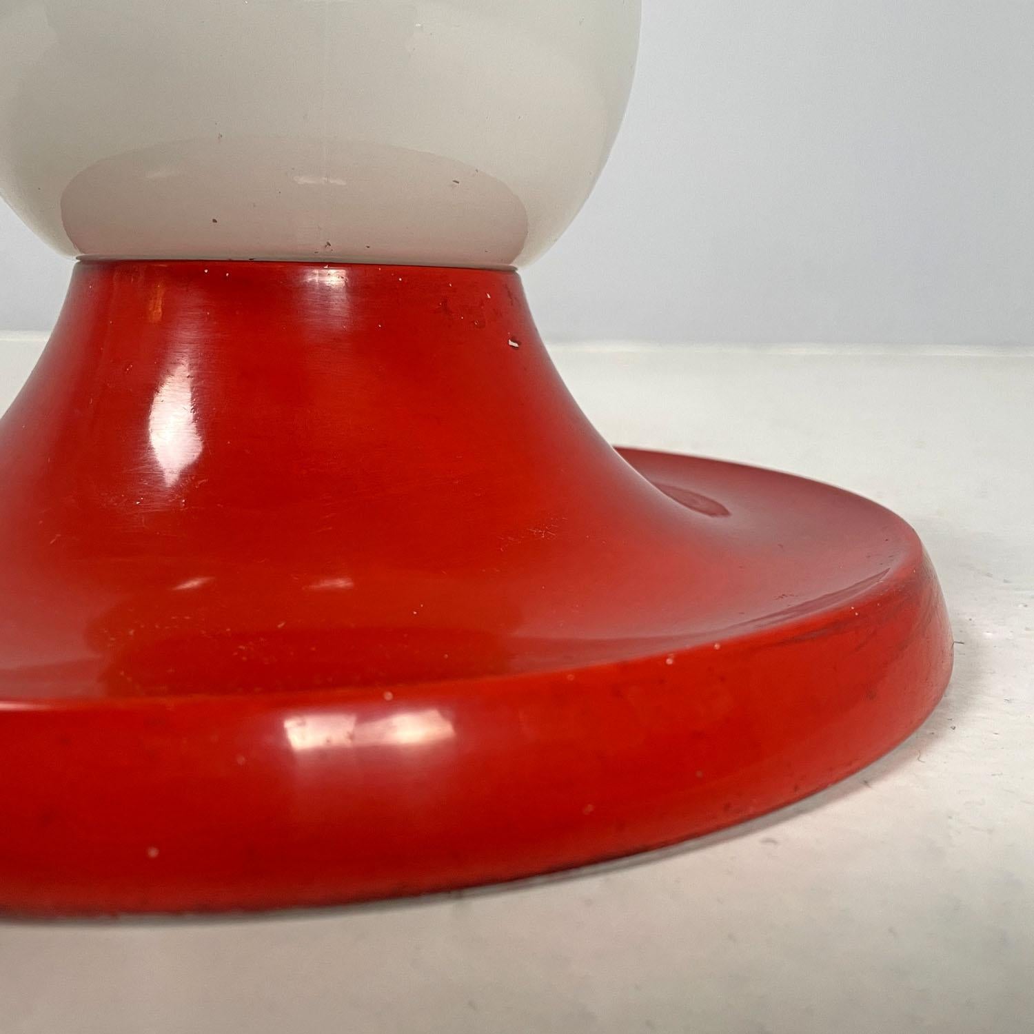 Italian mid-century modern red wall lamp Light Ball Castiglioni for Flos, 1960s 3