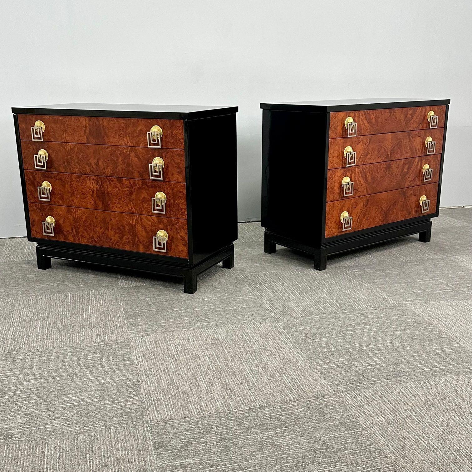 Contemporary Italian Mid-Century Modern Renzo Retulli Style Chests / Commodes / Nightstands For Sale