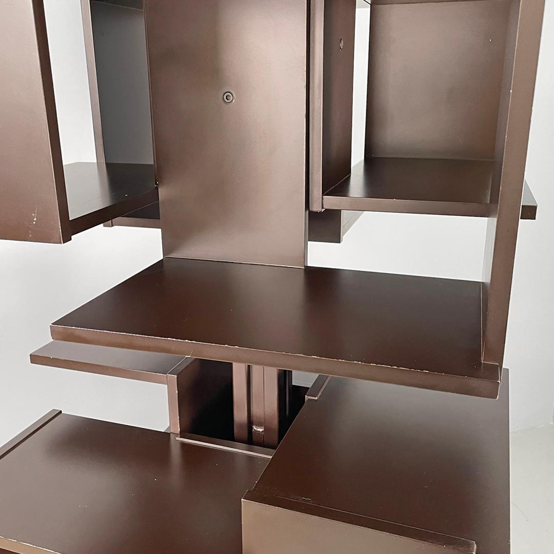 Italian mid-century modern revolving bookcase Centro Salocchi for Sormani, 1960s For Sale 9