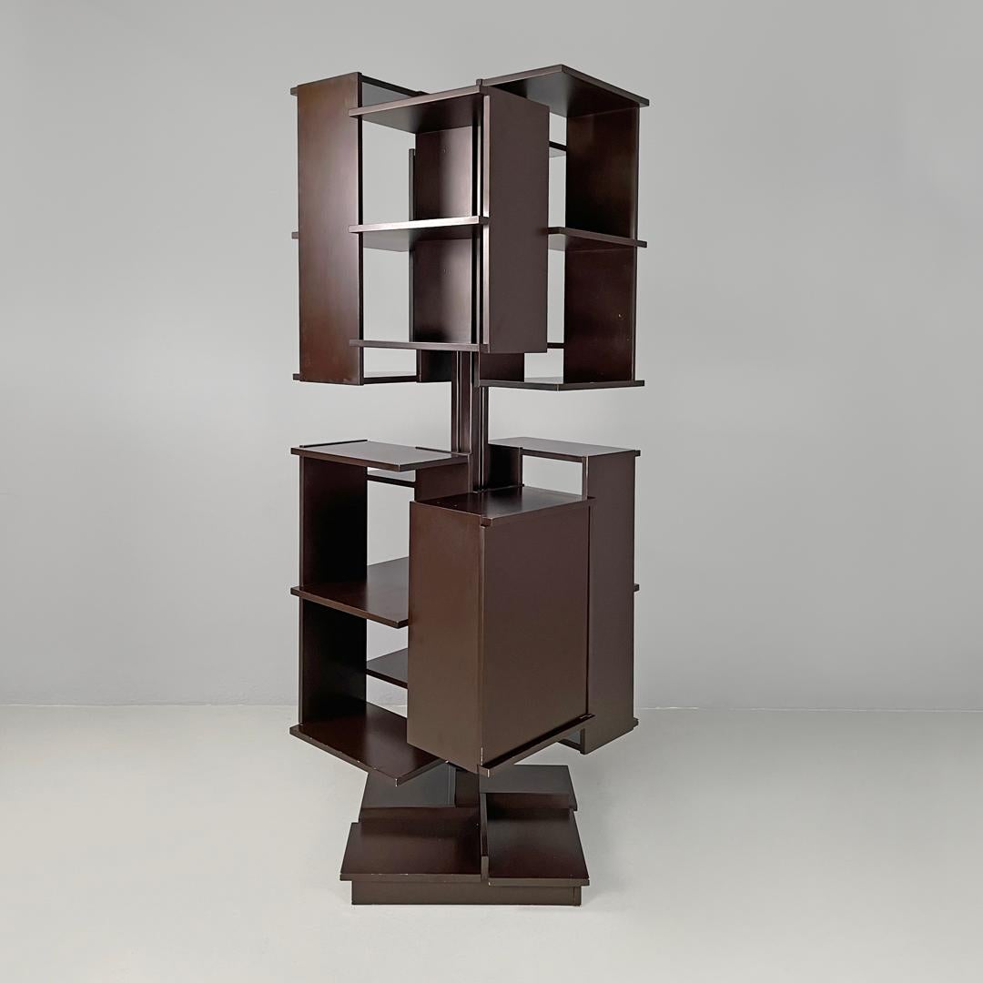 Mid-20th Century Italian mid-century modern revolving bookcase Centro Salocchi for Sormani, 1960s For Sale