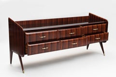 Italian Mid-Century Modern Rosewood Chest of Drawers
