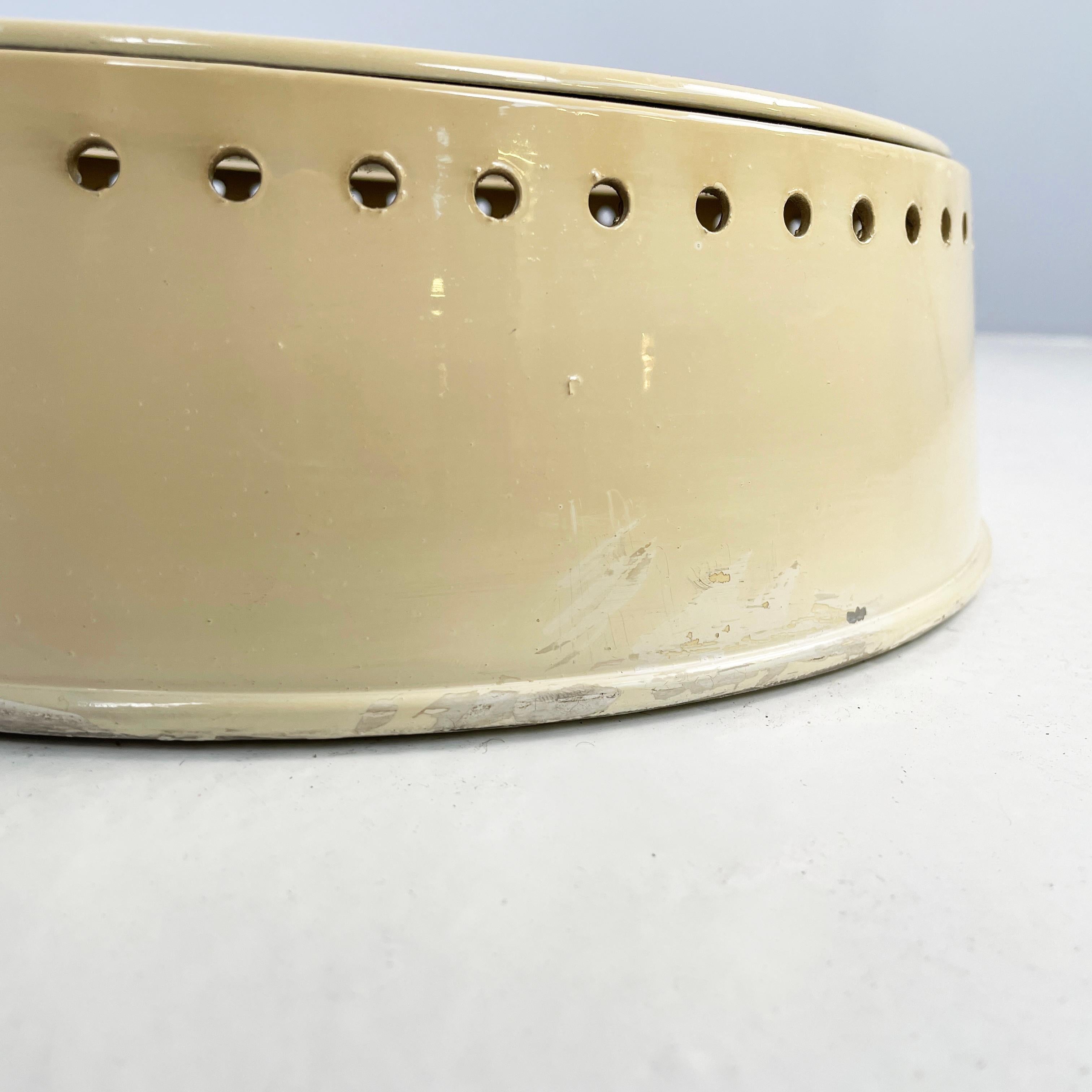Italian mid-century modern Round Beige wall or ceiling lamp by Fontana Arte 1950s For Sale 3