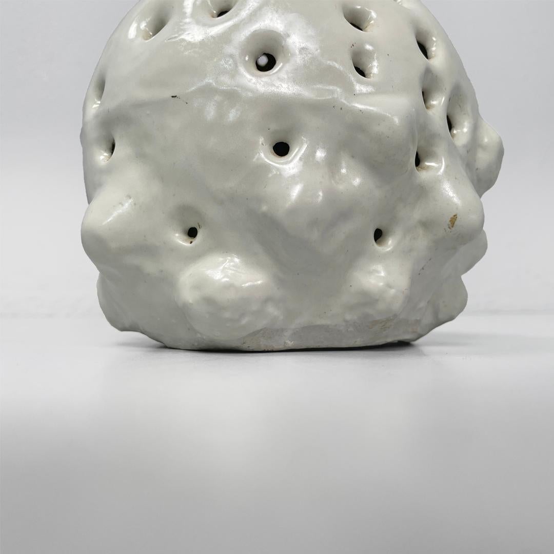 Italian mid-century modern round flower vase in ceramic, 1950s For Sale 1