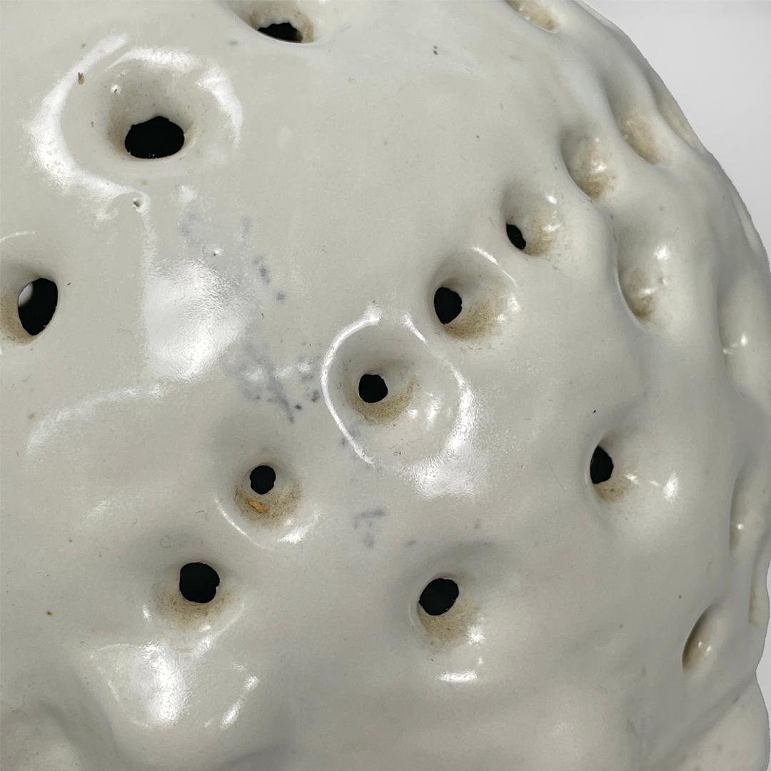 Italian mid-century modern round flower vase in ceramic, 1950s For Sale 2