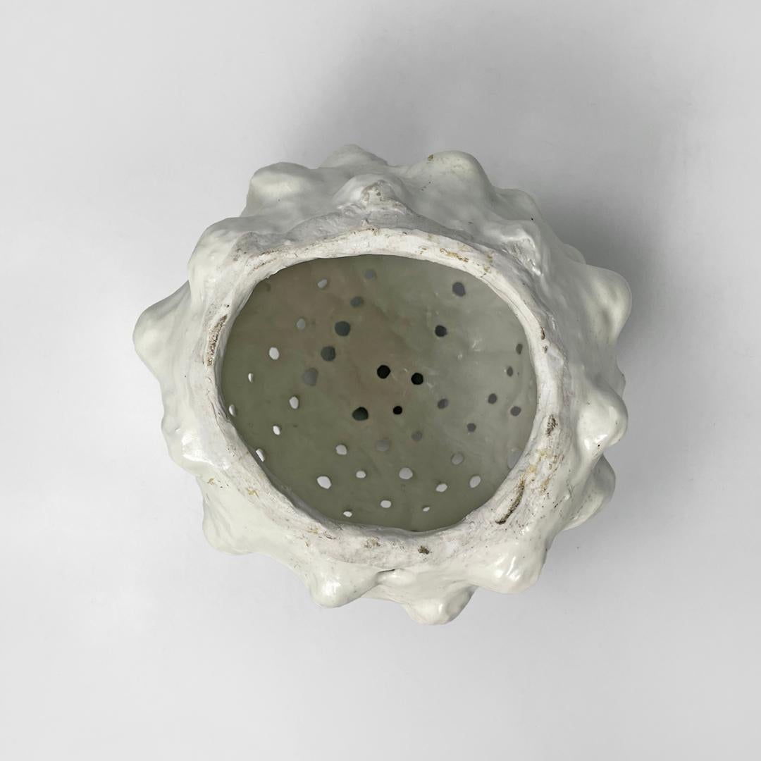 Italian mid-century modern round flower vase in ceramic, 1950s For Sale 3