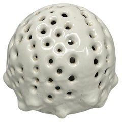 Italian mid-century modern round flower vase in ceramic, 1950s