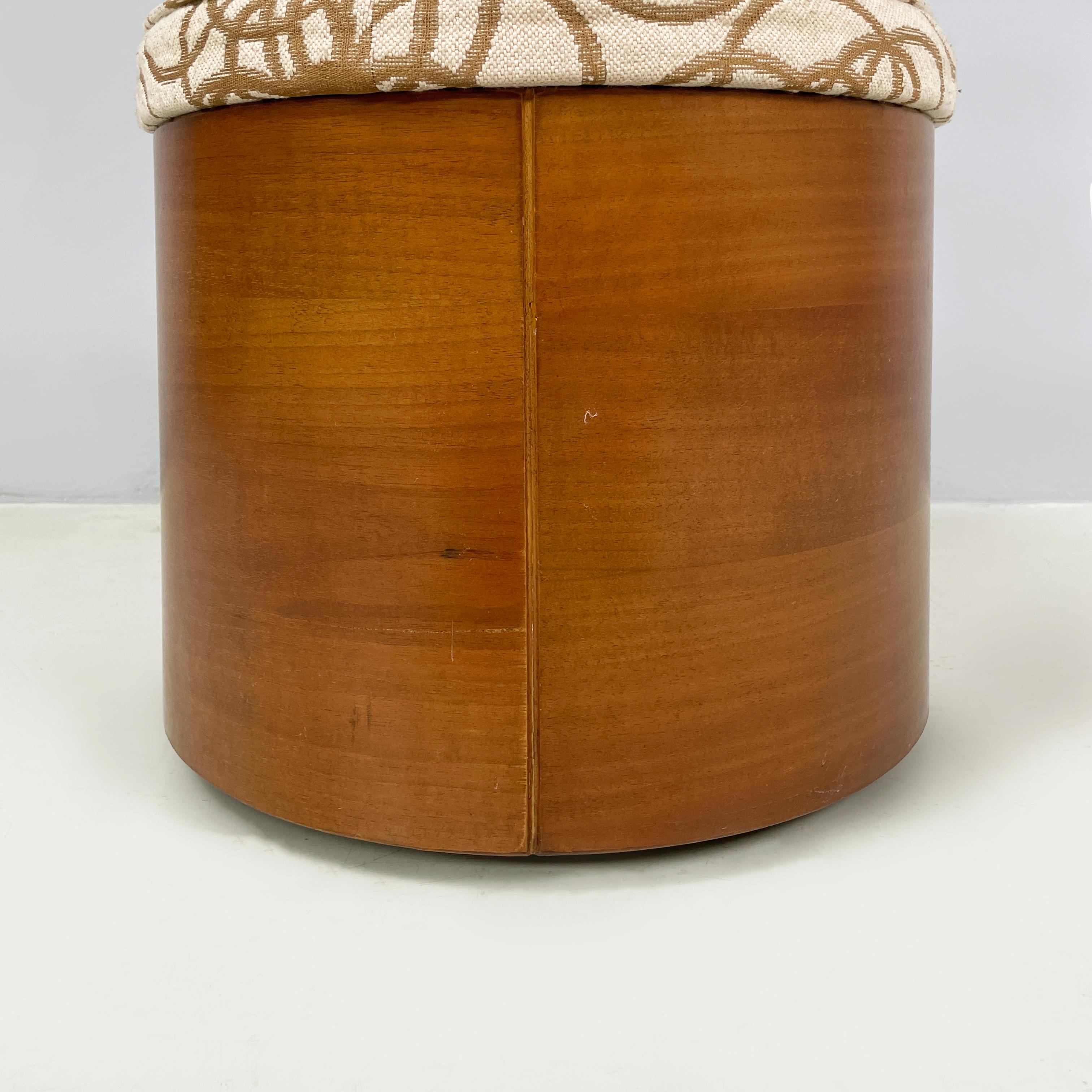 Pouf rond avec compartiment caché de Pozzi, années 1960 en vente 5