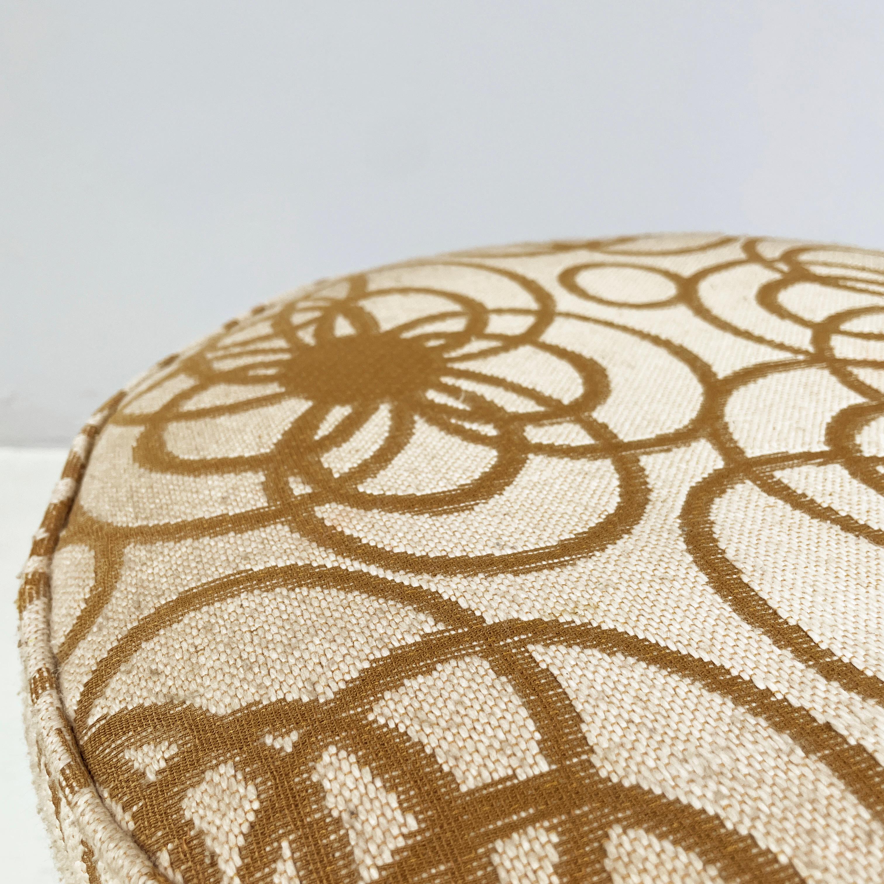 Milieu du XXe siècle Pouf rond avec compartiment caché de Pozzi, années 1960 en vente