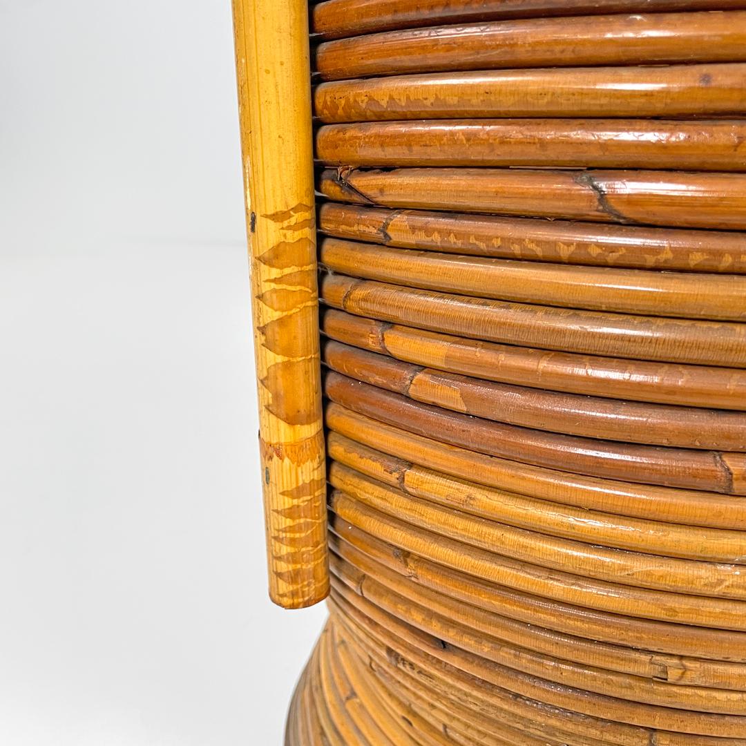 Porte-parapluie rond en rotin avec poignée, italien, The Moderns, années 1960 en vente 6