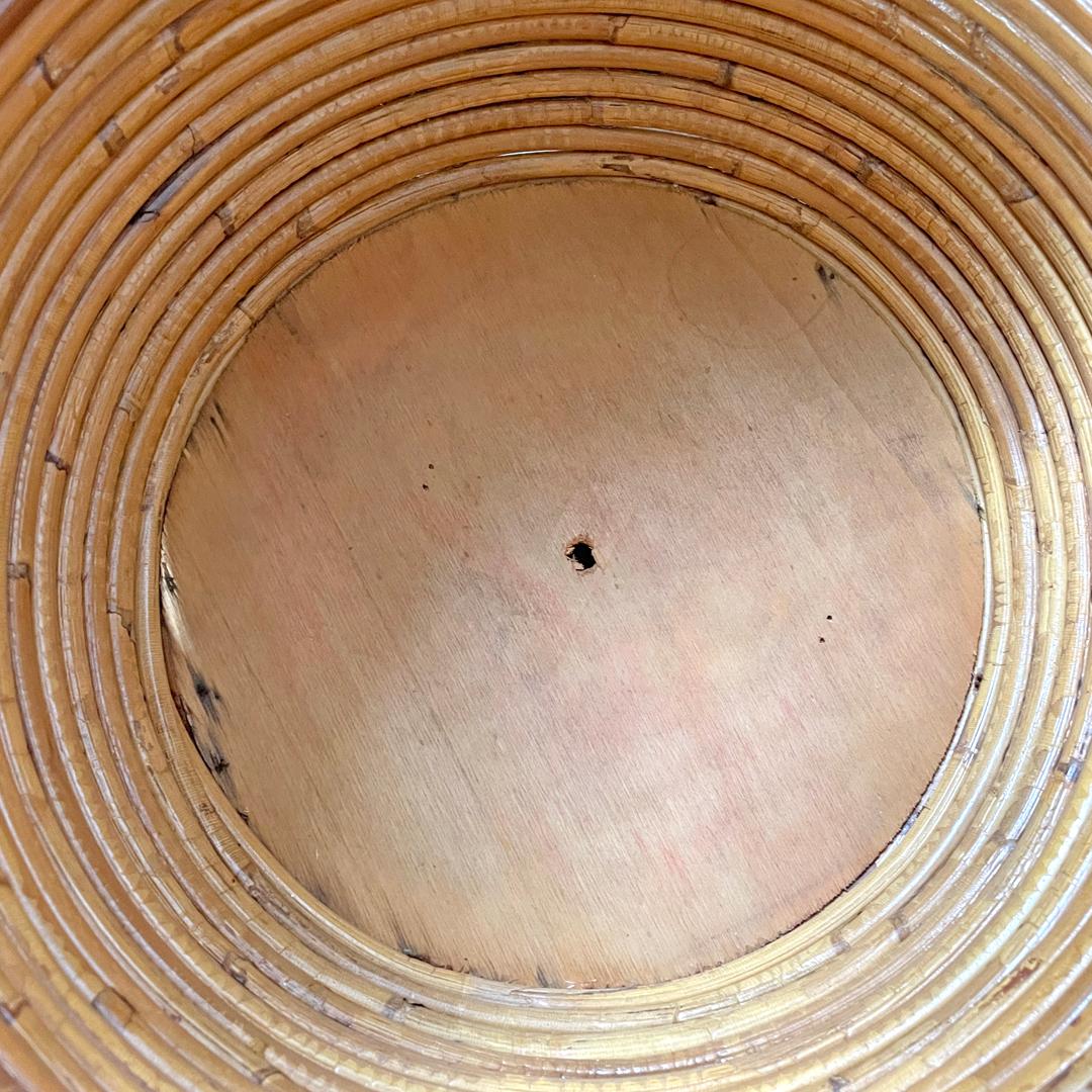 Porte-parapluie rond en rotin avec poignée, italien, The Moderns, années 1960 en vente 13