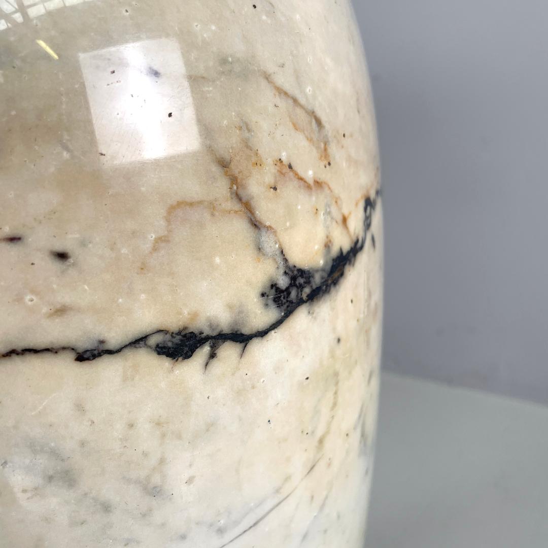 Italian mid-century modern round umbrella stand in arabesque marble, 1950s For Sale 5