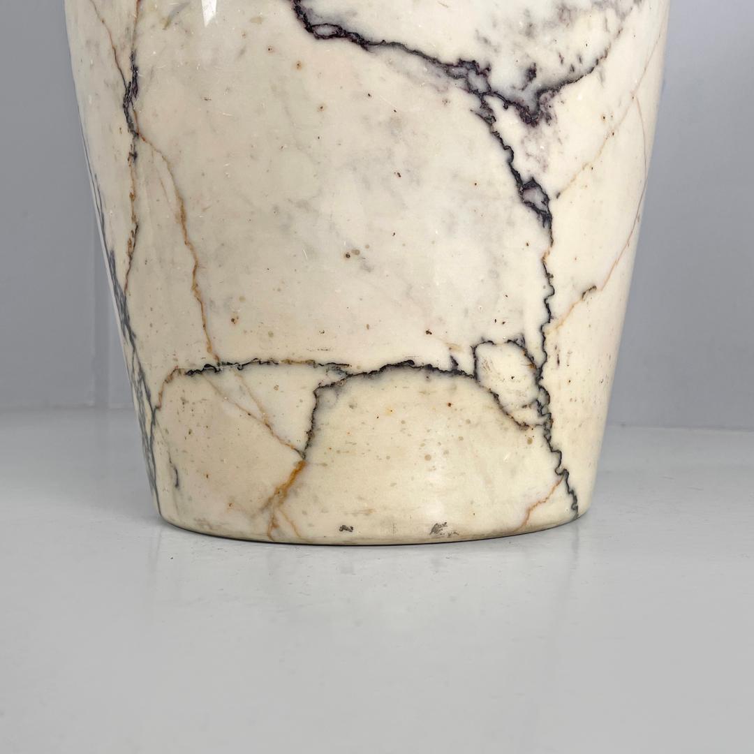 Italian mid-century modern round umbrella stand in arabesque marble, 1950s For Sale 11
