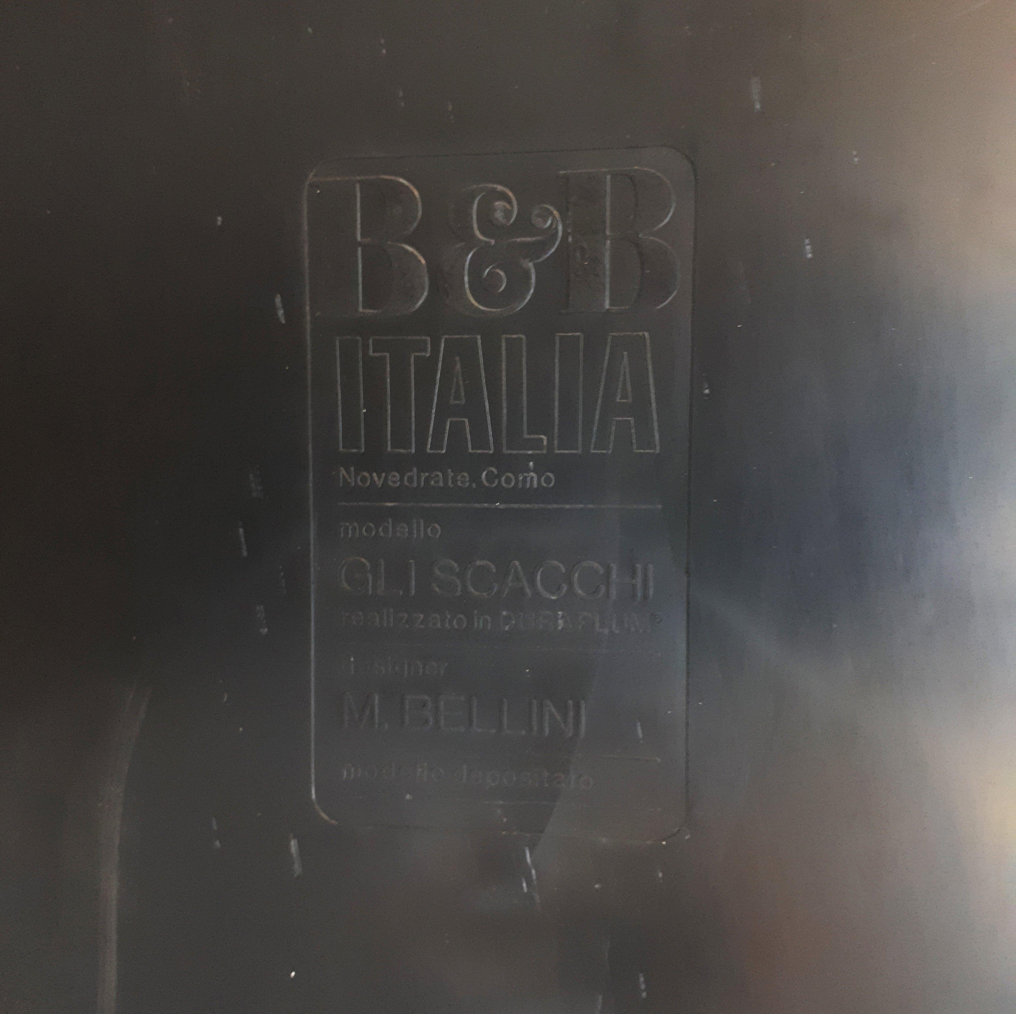 Mesa Scacchi italiana de mediados de siglo de Mario Bellini para B&B Italia, años 70 en venta 1