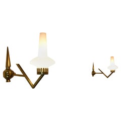 Italienische Mid-Century-Modern-Wandleuchter, Stilnovo zugeschrieben