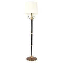 Italienische skulpturale Mid-Century-Modern-Stehlampe aus Messing und lackiertem Messing, 1950er Jahre