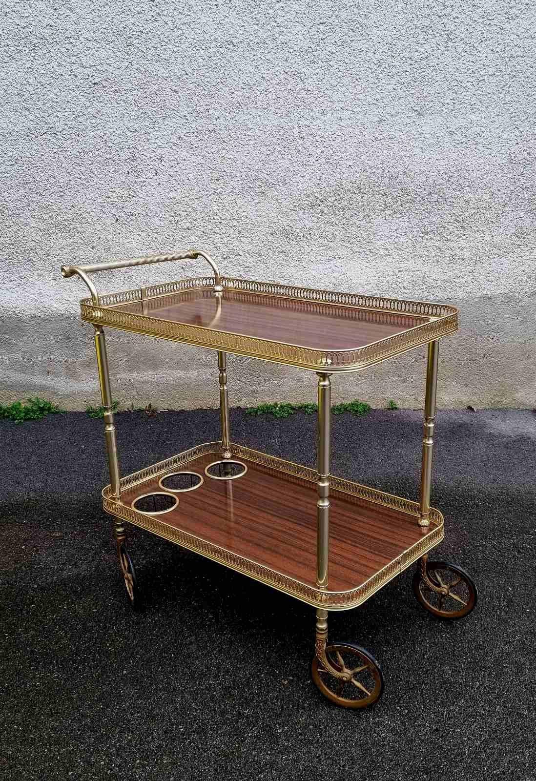 Chariot de service italien The Moderns,  Italie 60s Bon état - En vente à Lucija, SI