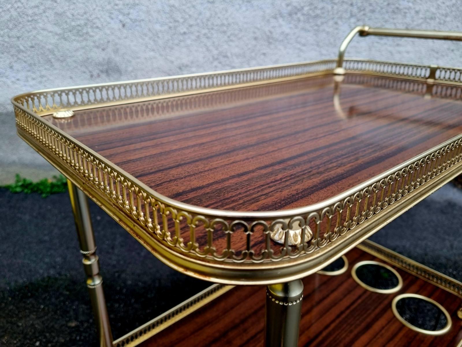 Laiton Chariot de service italien The Moderns,  Italie 60s en vente