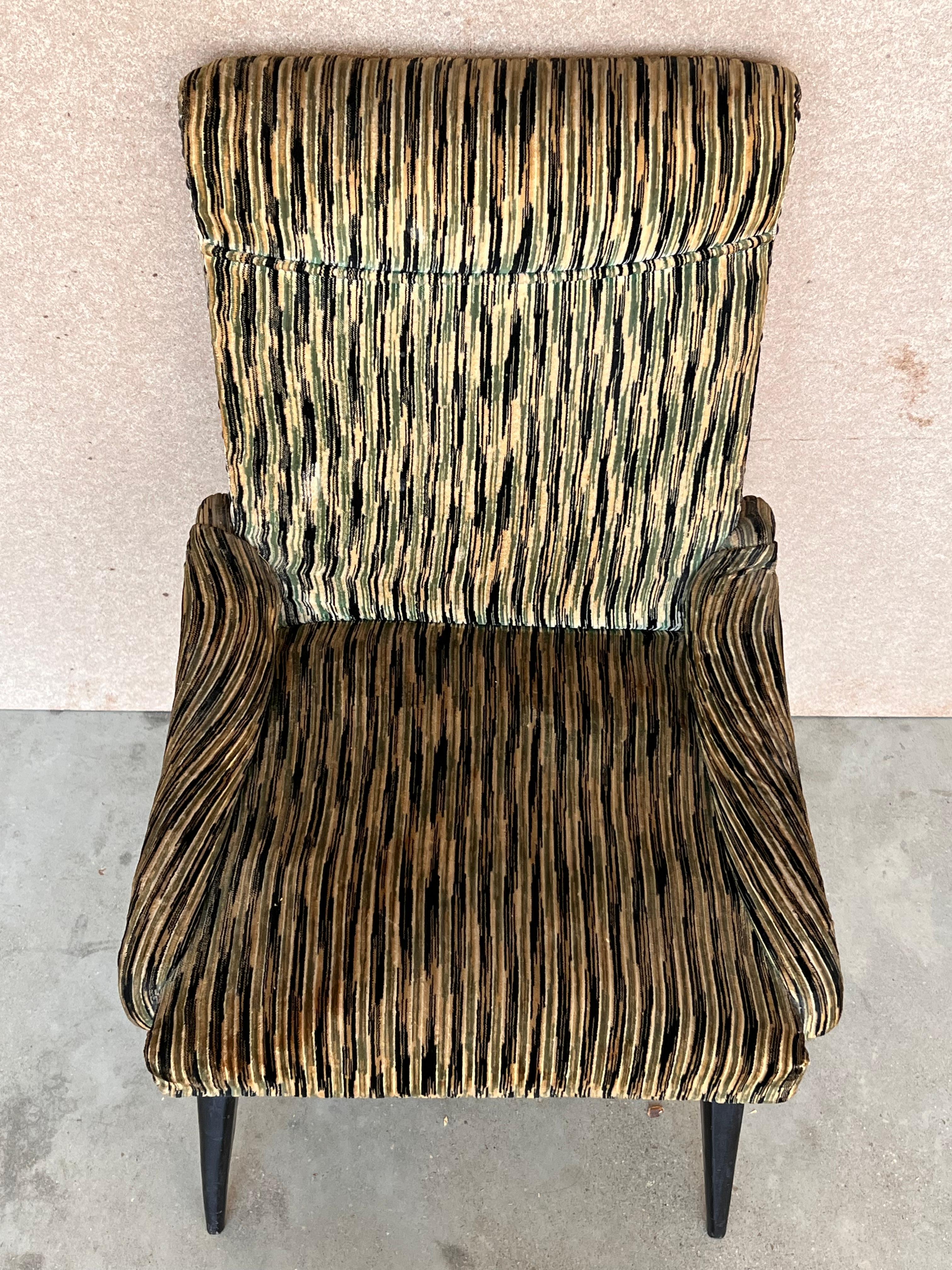 Ensemble de 4 chaises italiennes modernes du milieu du siècle dernier dans le style Gio Point en vente 6