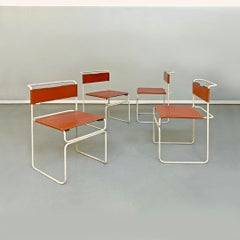 Italian Mid-Century Modern Set of 4 Libellula Chairs G.Carini for Planula 1970