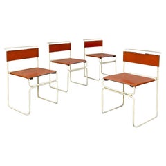 Italienisches Mid-Century-Modern-Set aus 4 Libellula-Stühlen, G.Carini für Planula, 1970