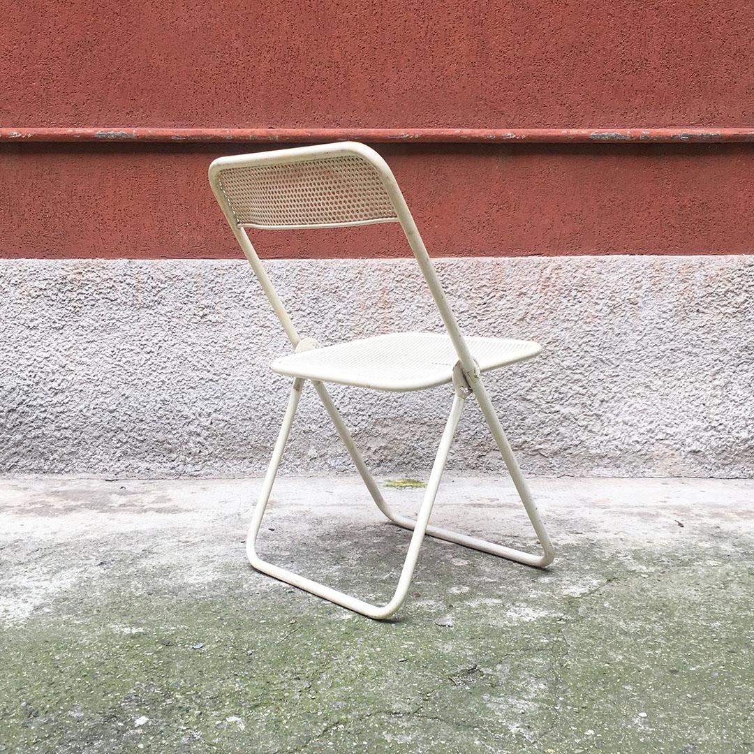 Italian Mid-Century Modern Set of Outdoor Folding Metal Chairs, 1980s 2
