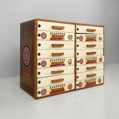 Italian mid-century modern sewing chest in wood by Filofort, 1960s