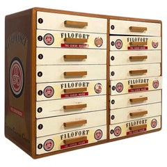 Italian mid-century modern sewing chest in wood by Filofort, 1960s