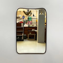 Italian mid-century modern shaped wall mirror in wood, 1940s
