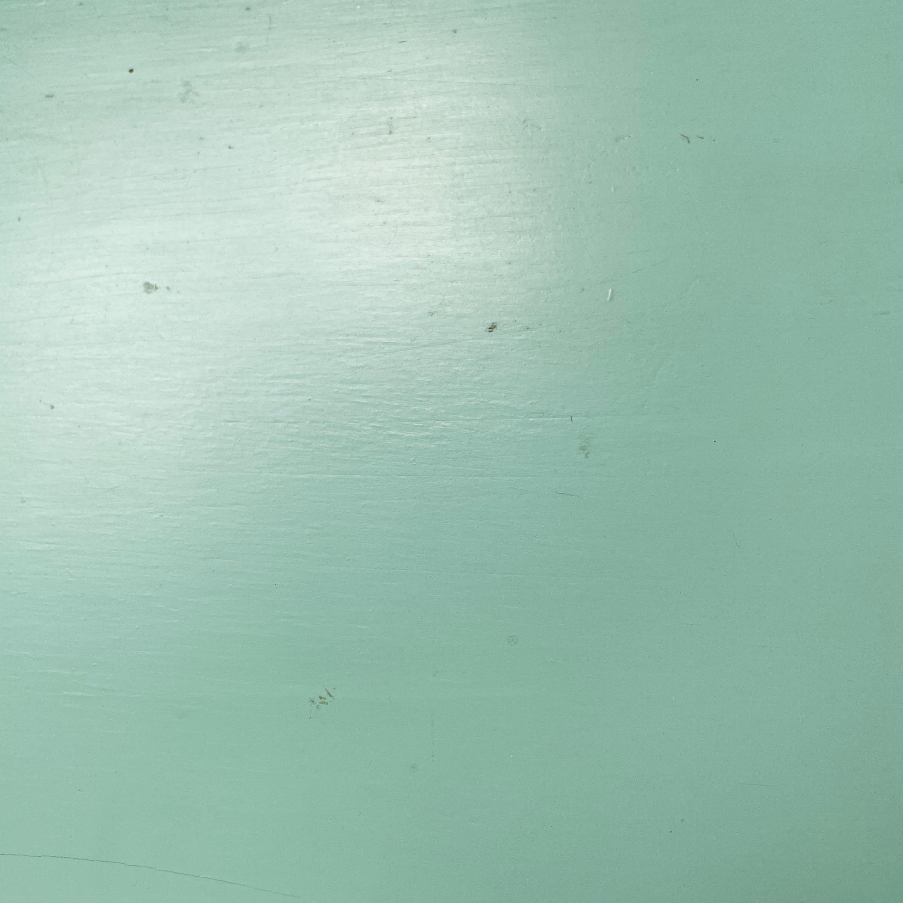 Italian mid-century modern Shelves in aqua green wood, 1970s 10