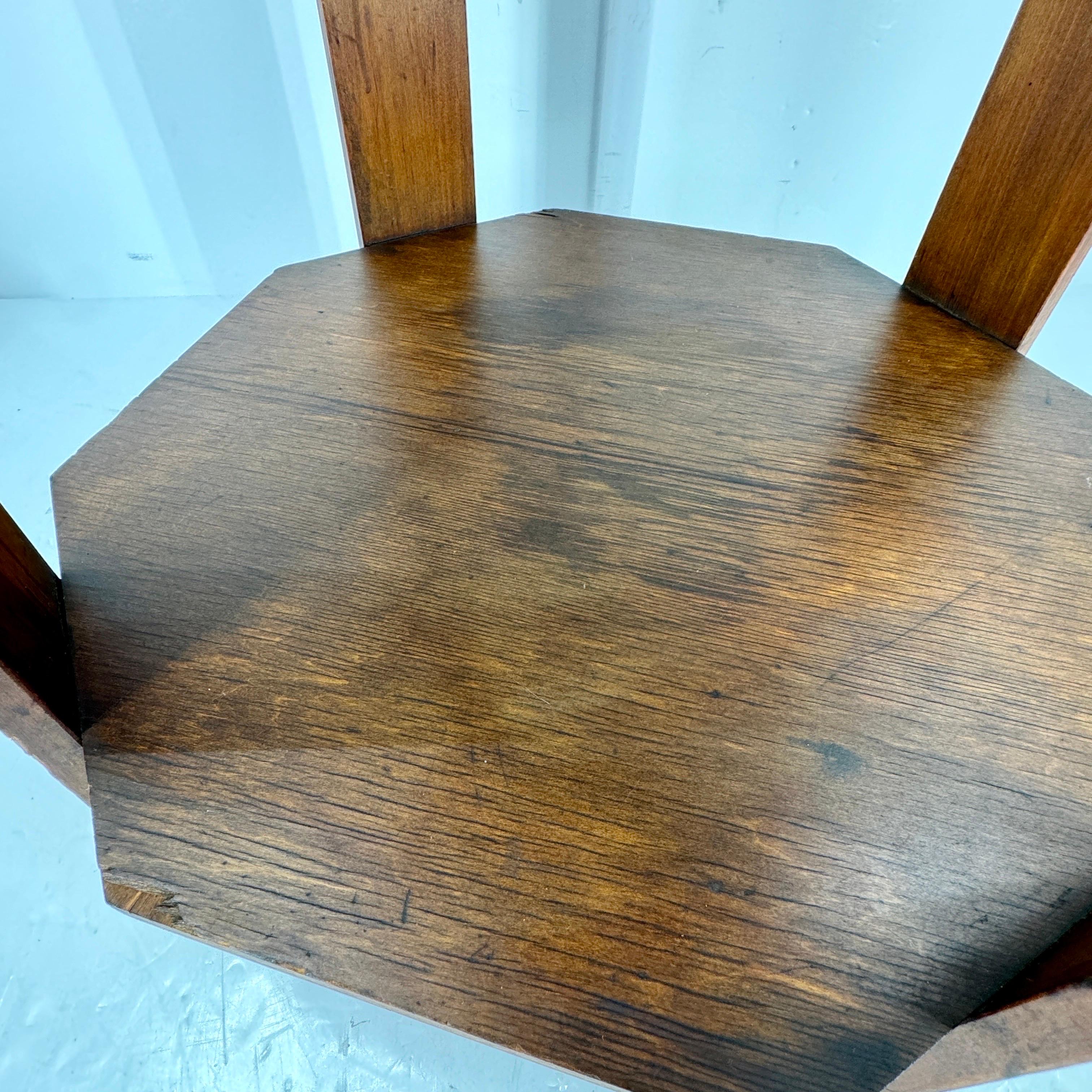 Italian Mid-Century Modern Side Table with Blue Glass Top For Sale 3