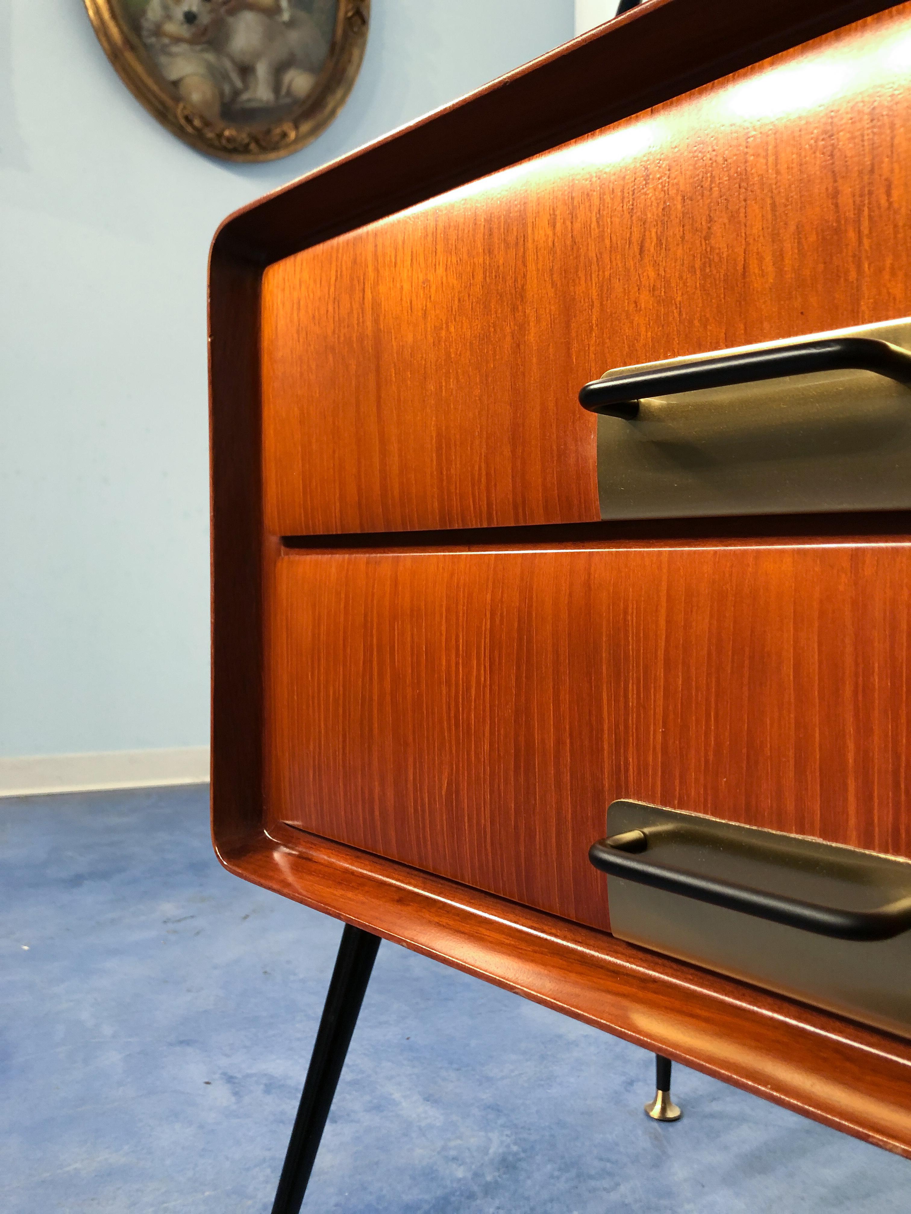 Italian Mid-Century Modern Silvio Cavatorta Sideboard, Dresser, 1950s 14