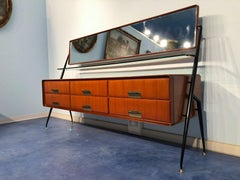 Italian Mid-Century Modern Silvio Cavatorta Sideboard, Dresser, 1950s