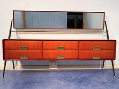 Italian Mid-Century Modern Silvio Cavatorta Sideboard, Dresser, 1950s