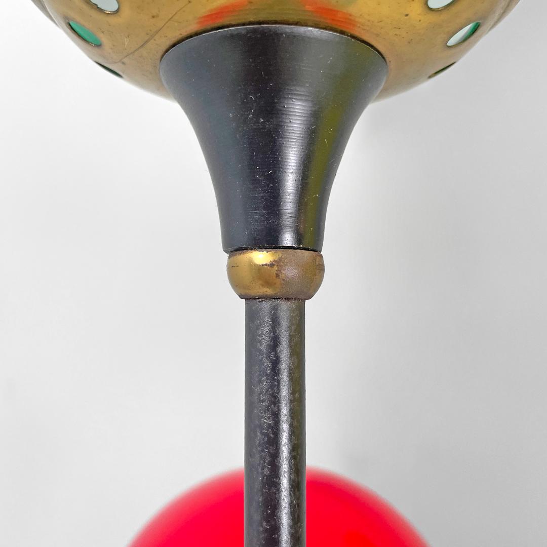 Lampada da terra a sei diffusori Alberello di Stilnovo 1950s 3