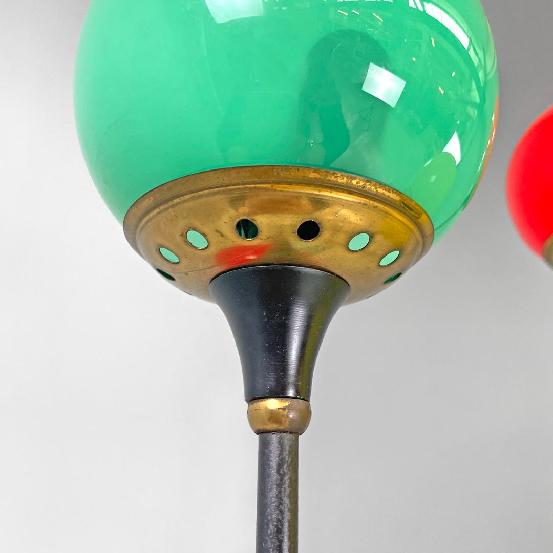 Lampada da terra a sei diffusori Alberello di Stilnovo 1950s 2