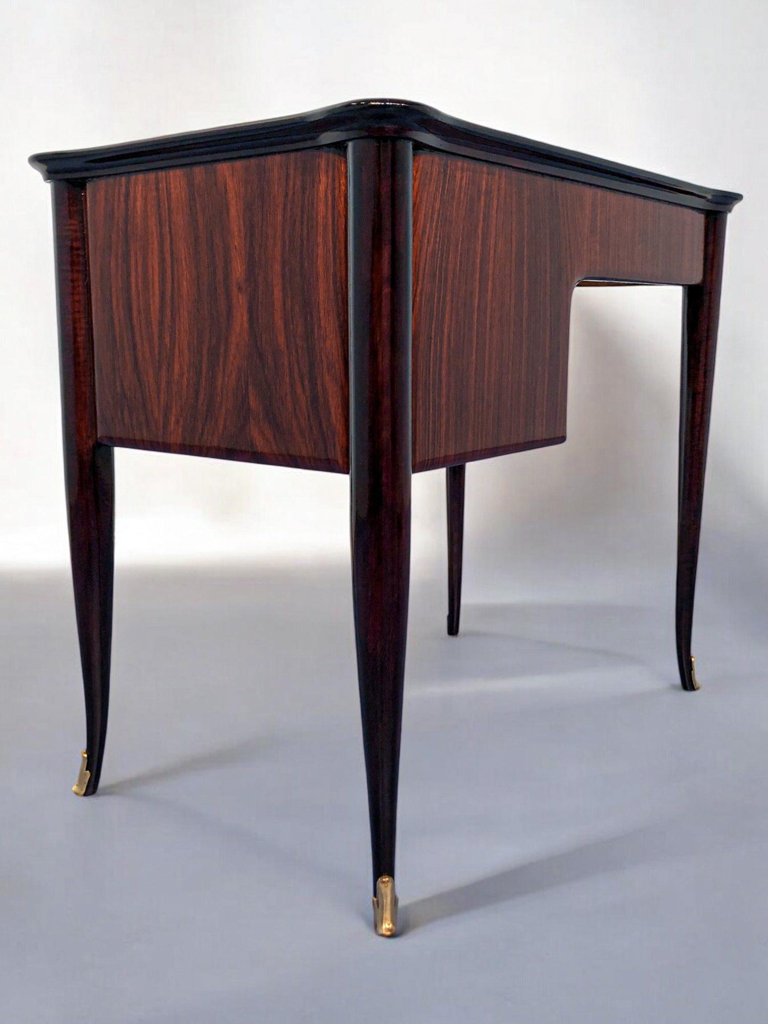 Italian Mid-Century Modern Small Desk and Chair Attributed to Paolo Buffa, 1950s For Sale 7
